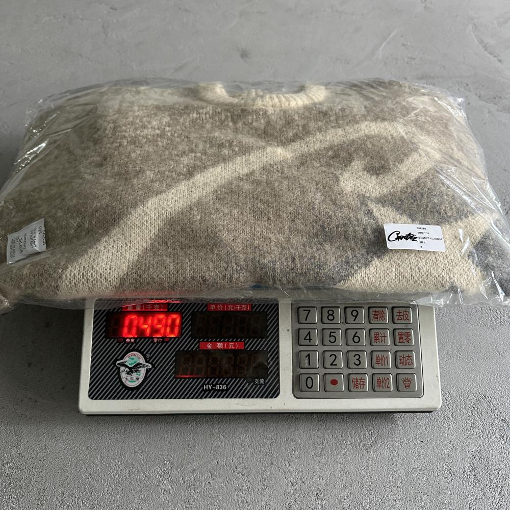 c star mohairknit sweater -grey