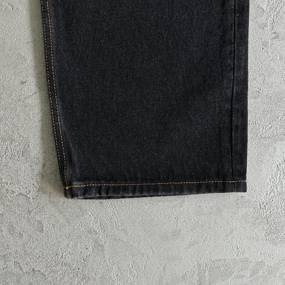CR island baggy jeans-black