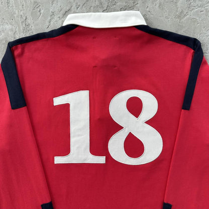PANELED RUGBY [RED]