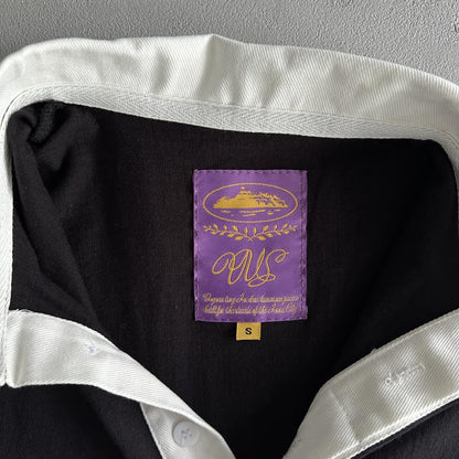 RUGBY SHIRT-black and white