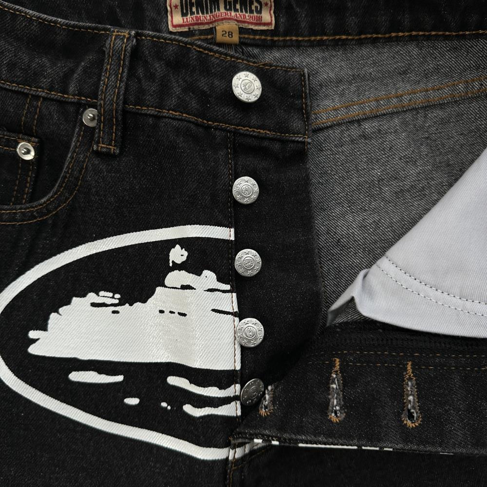 CR island baggy shorts-black