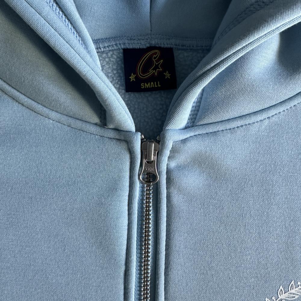 superior royale zip set-blue