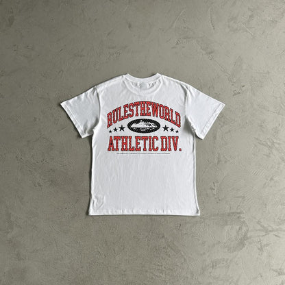 rules the world athletic div tee