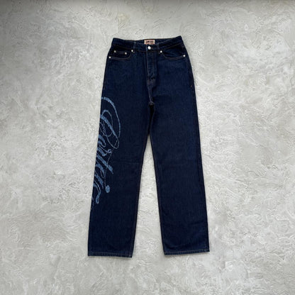 TYPE I FRAYED DENIM PANTS