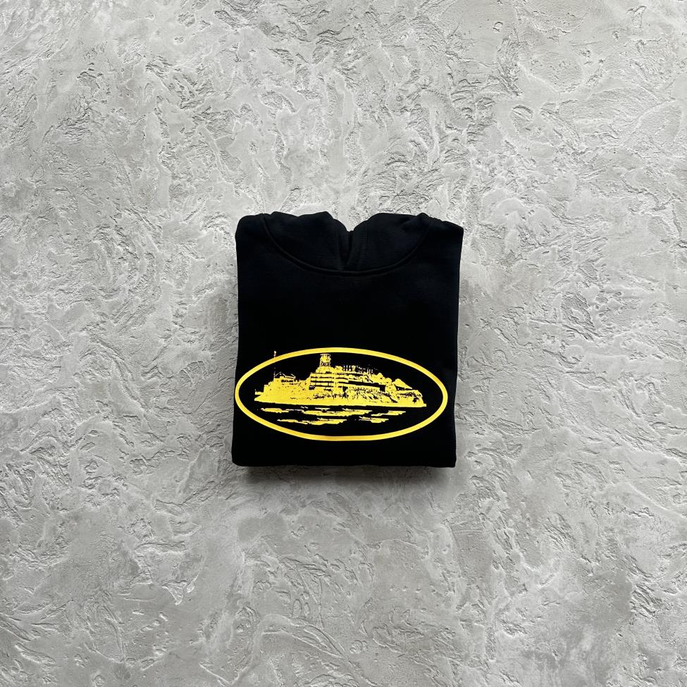 ALCATRAZ HOODIE -Black and yellow