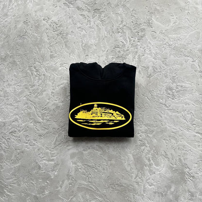 ALCATRAZ HOODIE -Black and yellow