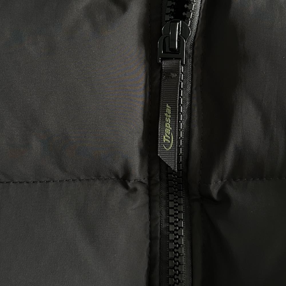 hyperdrive detachable hooded puffer jackst-fluorescent green label