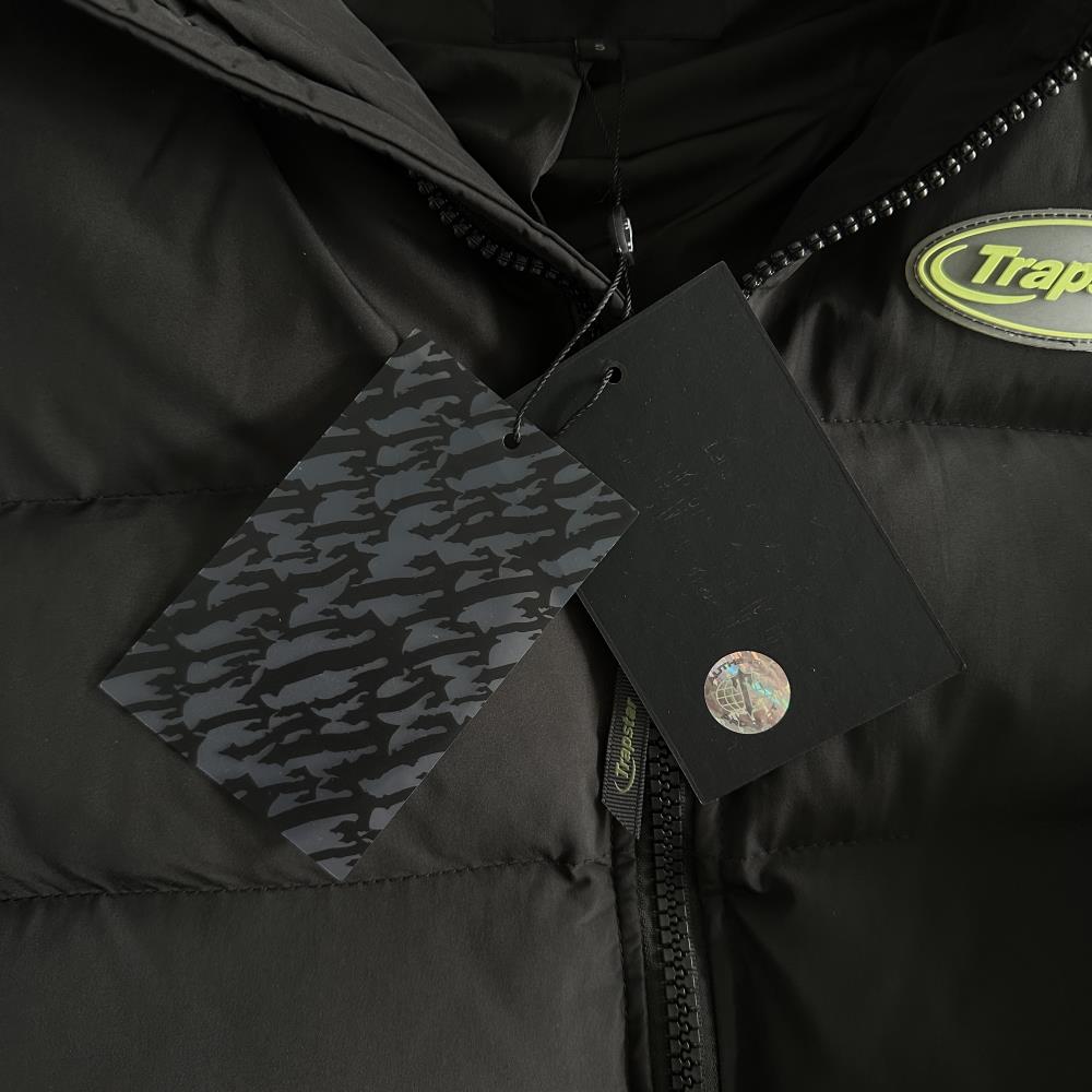 hyperdrive detachable hooded puffer jackst-fluorescent green label