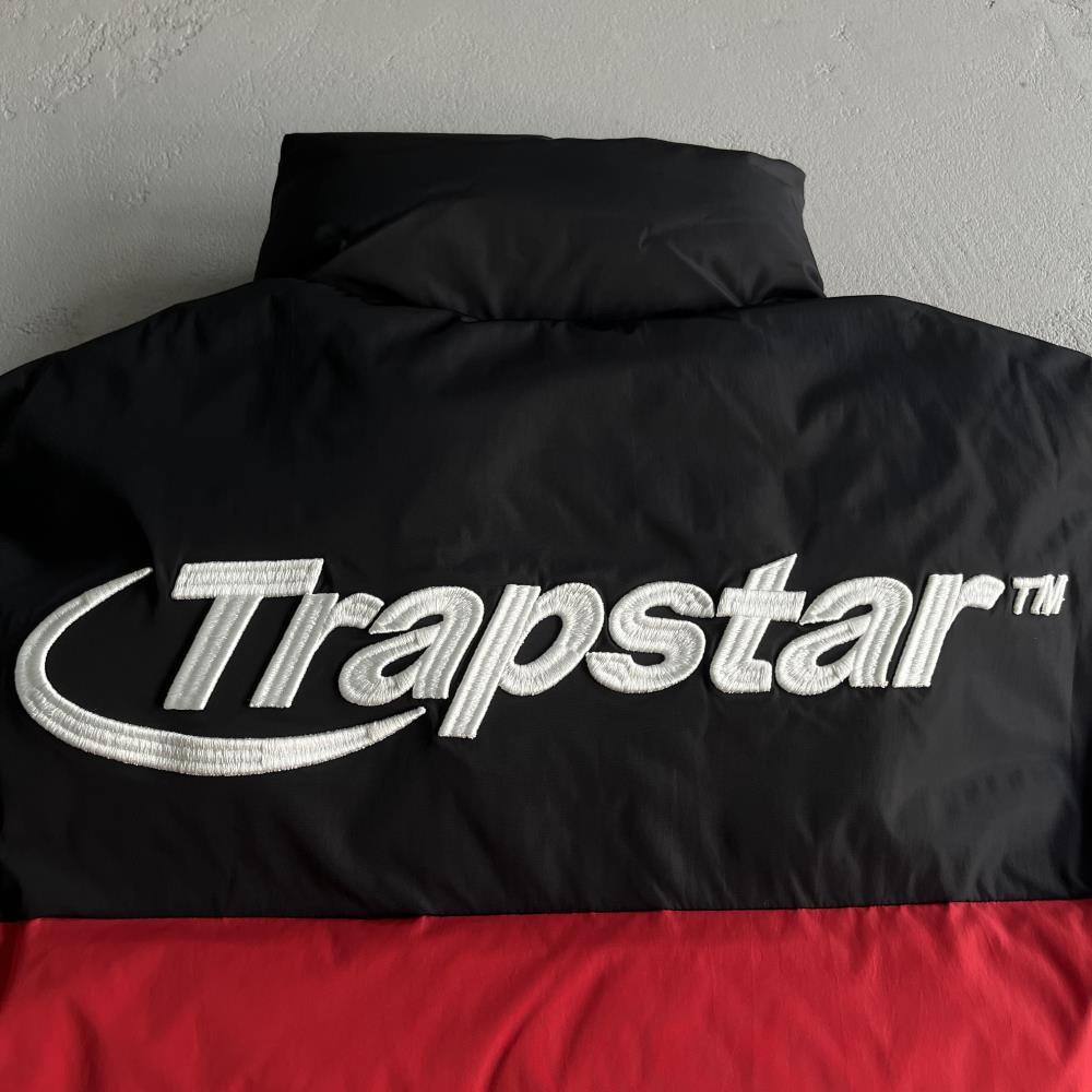 hyperdrive puffer jacket-blackredwhite