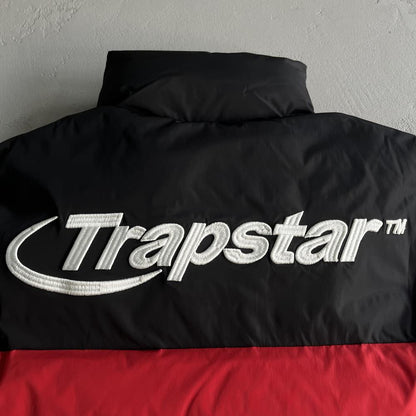 hyperdrive puffer jacket-blackredwhite