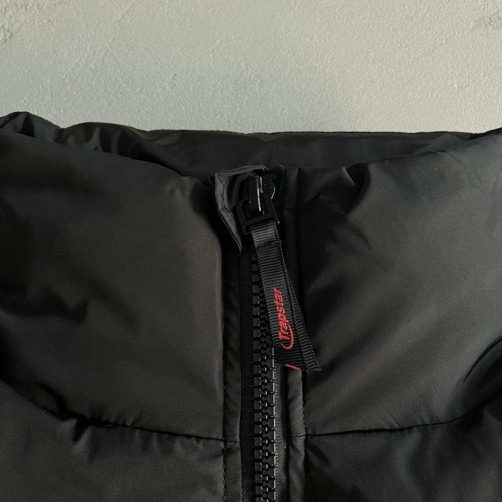 hyperdrive puffer jacket-blackredwhite