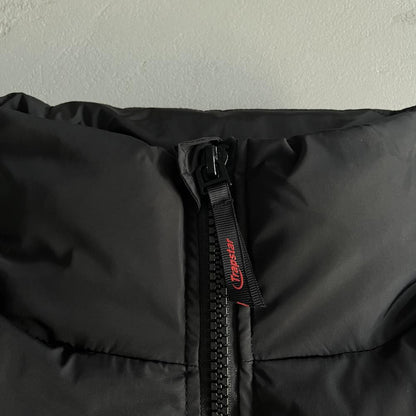 hyperdrive puffer jacket-blackredwhite