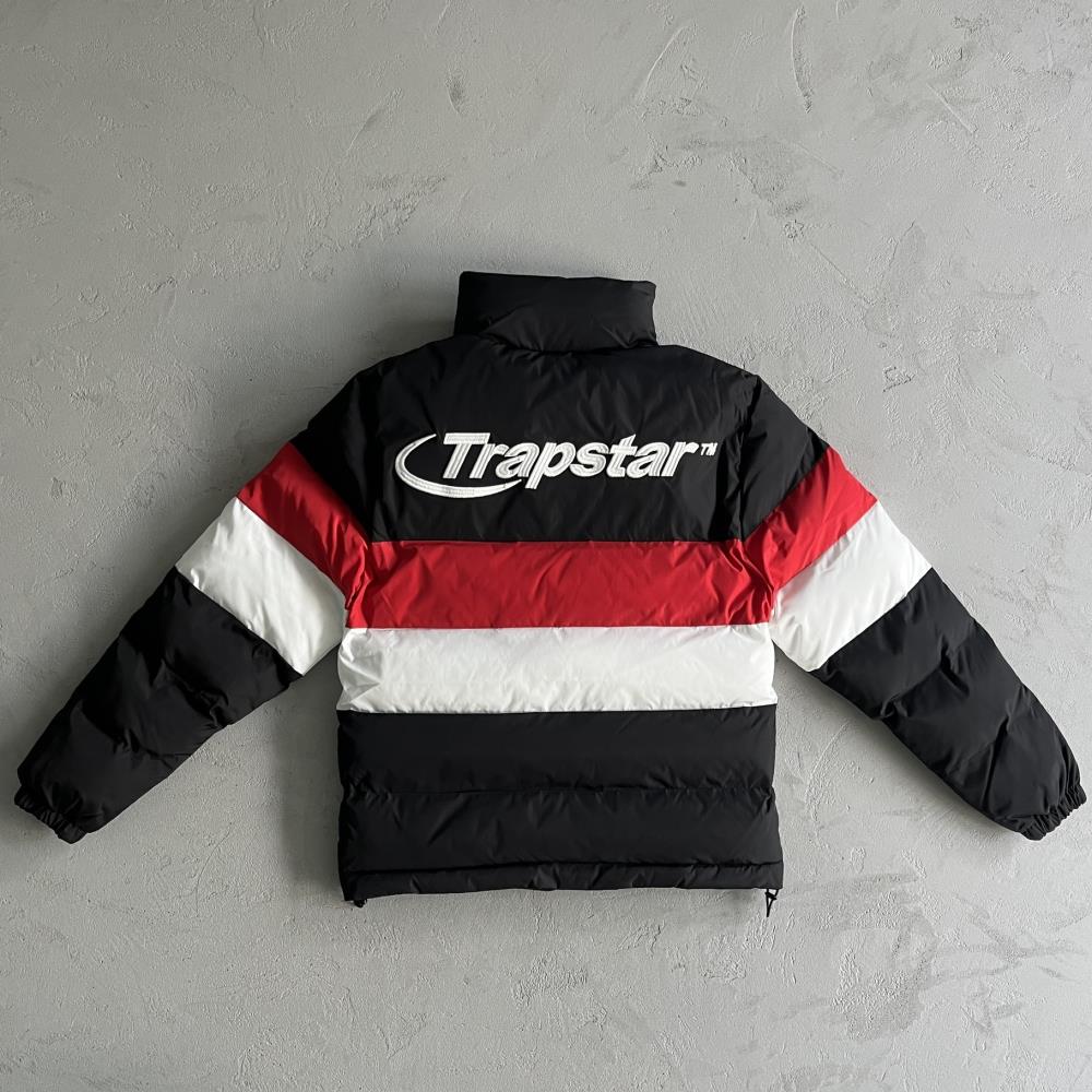 hyperdrive puffer jacket-blackredwhite