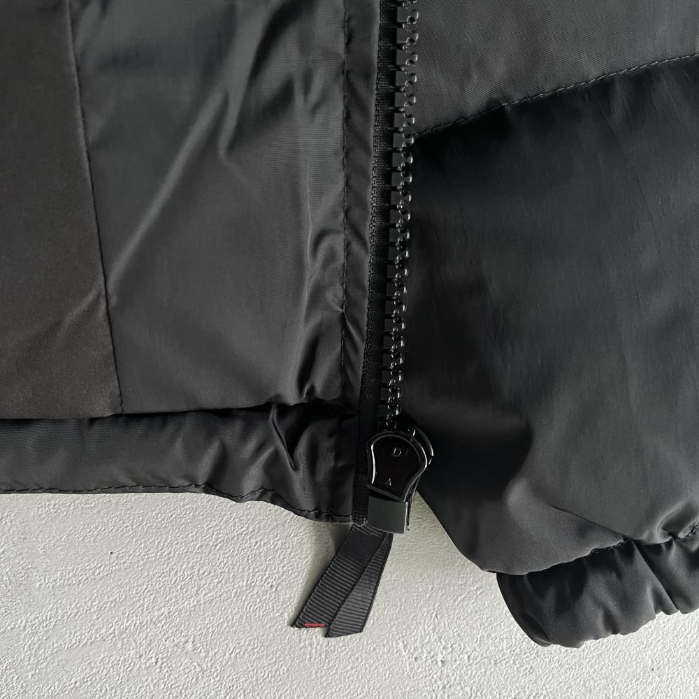 hyperdrive puffer jacket-blackredwhite