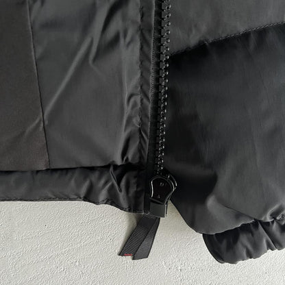 hyperdrive puffer jacket-blackredwhite
