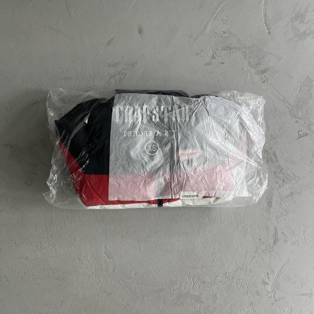 hyperdrive puffer jacket-blackredwhite