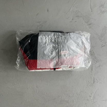 hyperdrive puffer jacket-blackredwhite