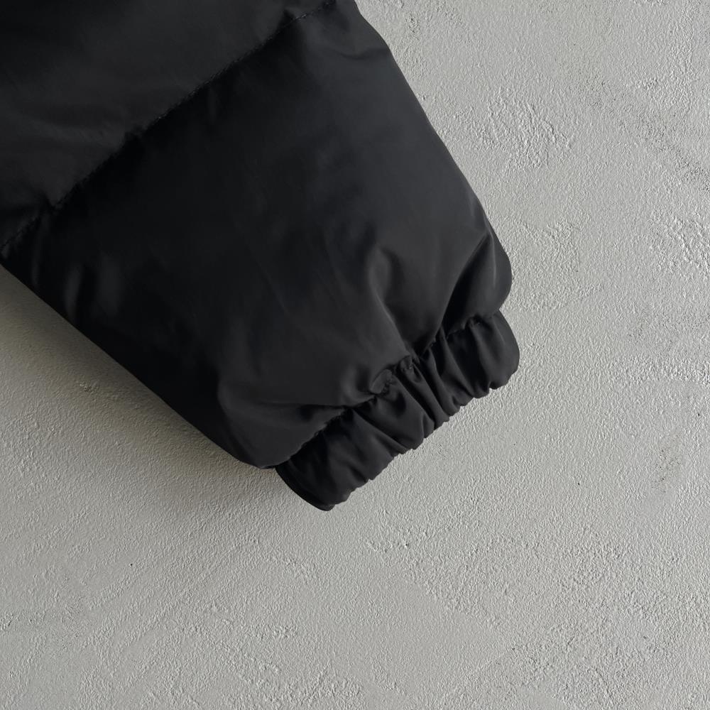 hyperdrive puffer jacket-blackredwhite