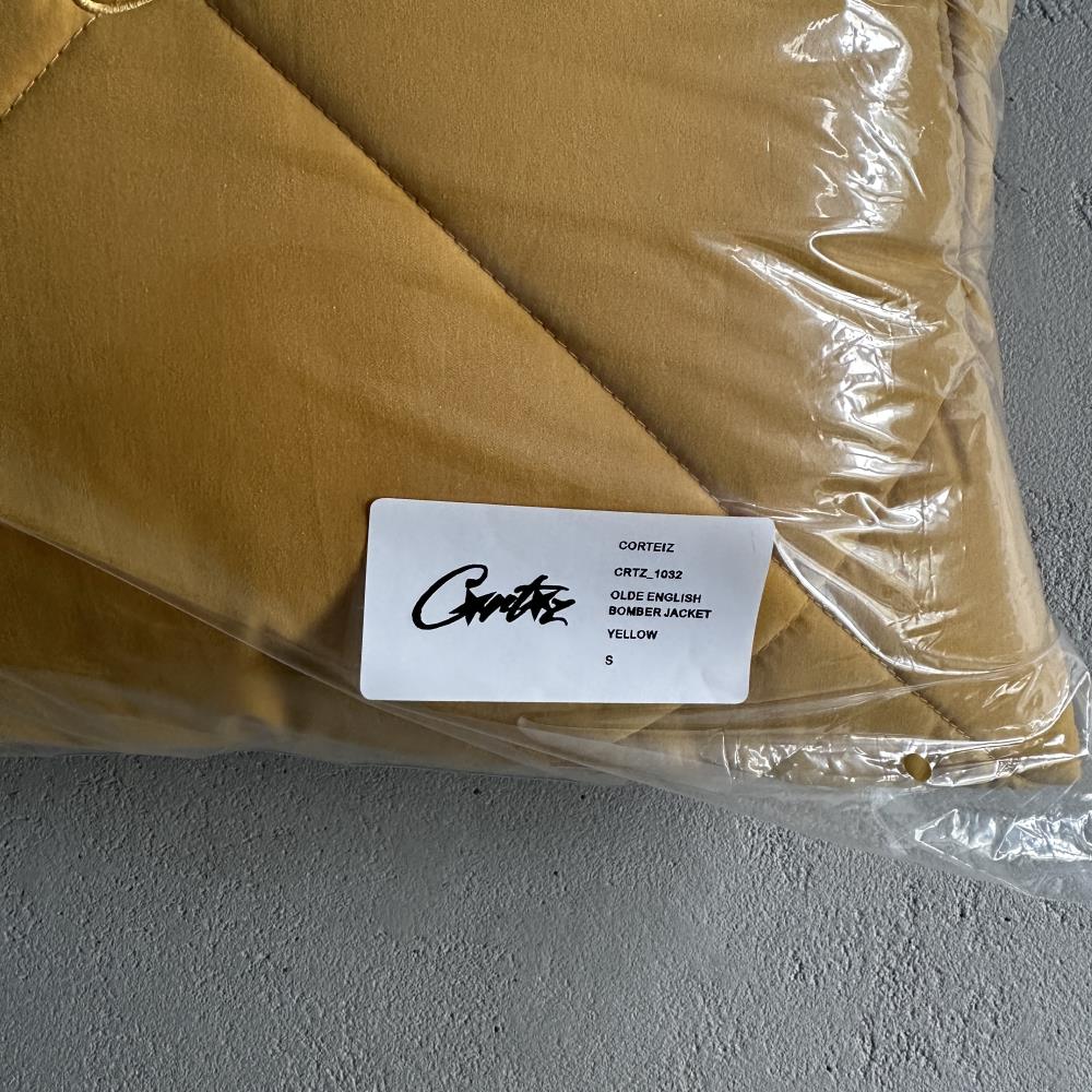 olde english bomber jacket-yellow