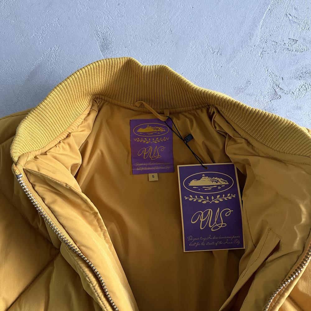 olde english bomber jacket-yellow