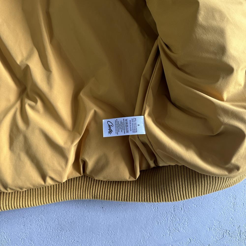 olde english bomber jacket-yellow