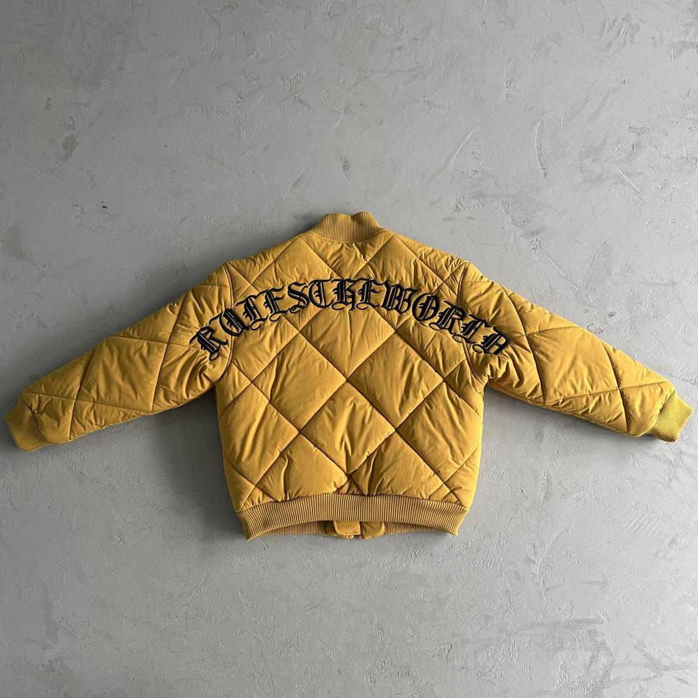 olde english bomber jacket-yellow