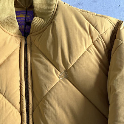olde english bomber jacket-yellow