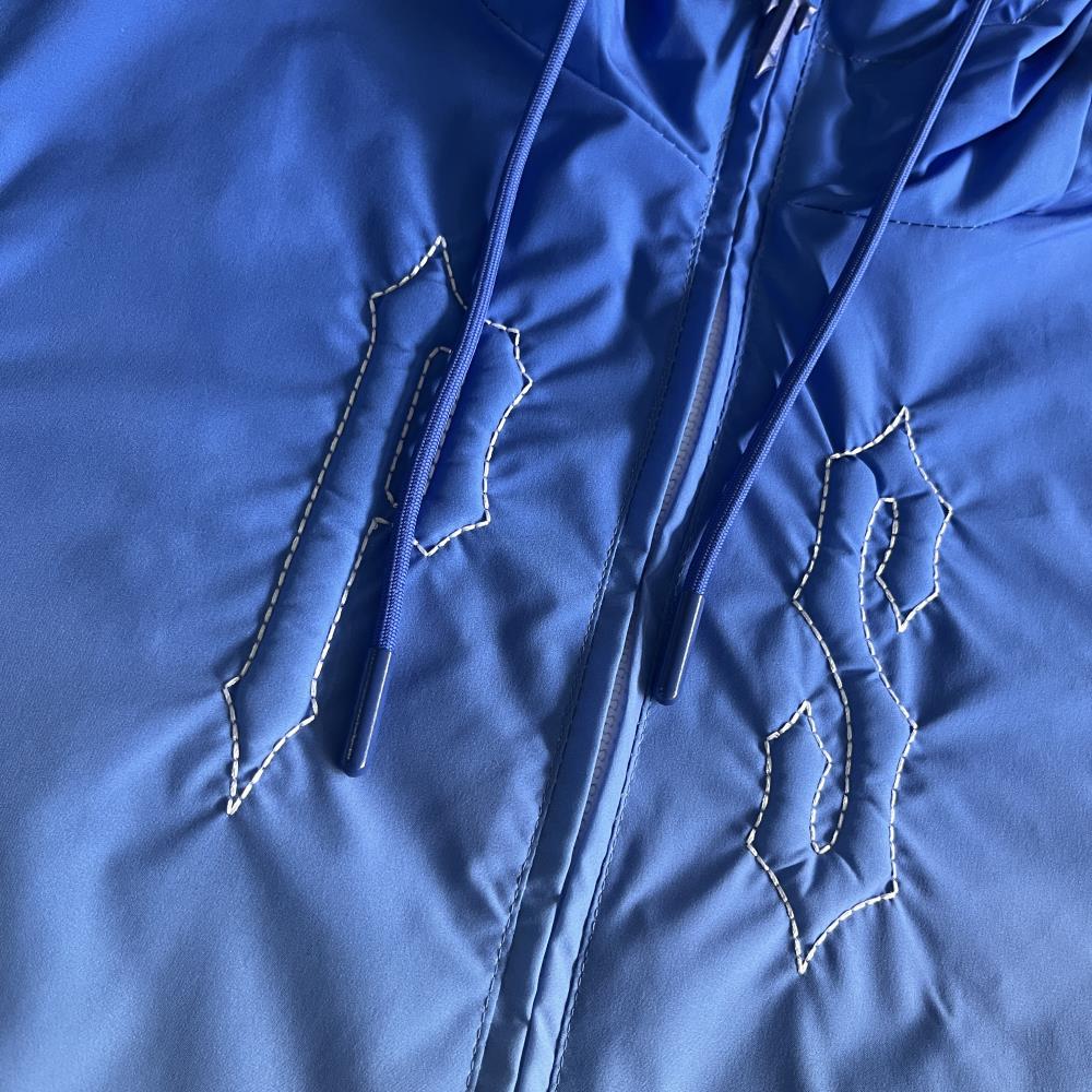 outline arch windbreaker-sky blue gradient
