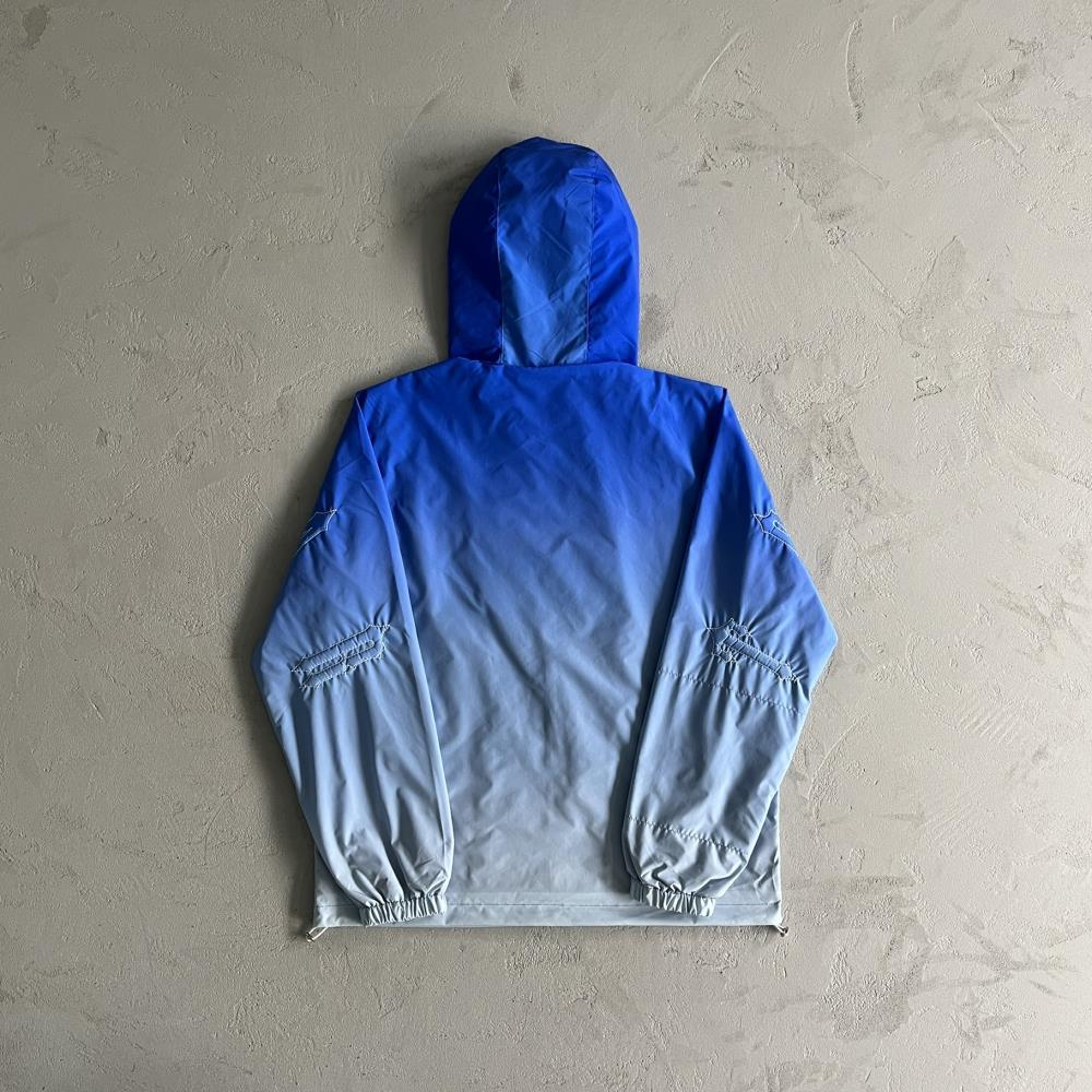 outline arch windbreaker-sky blue gradient