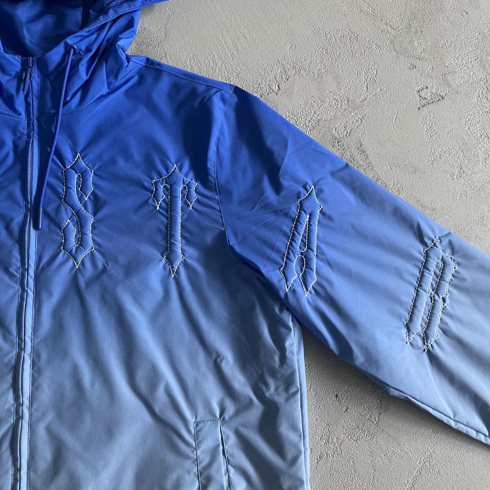 outline arch windbreaker-sky blue gradient