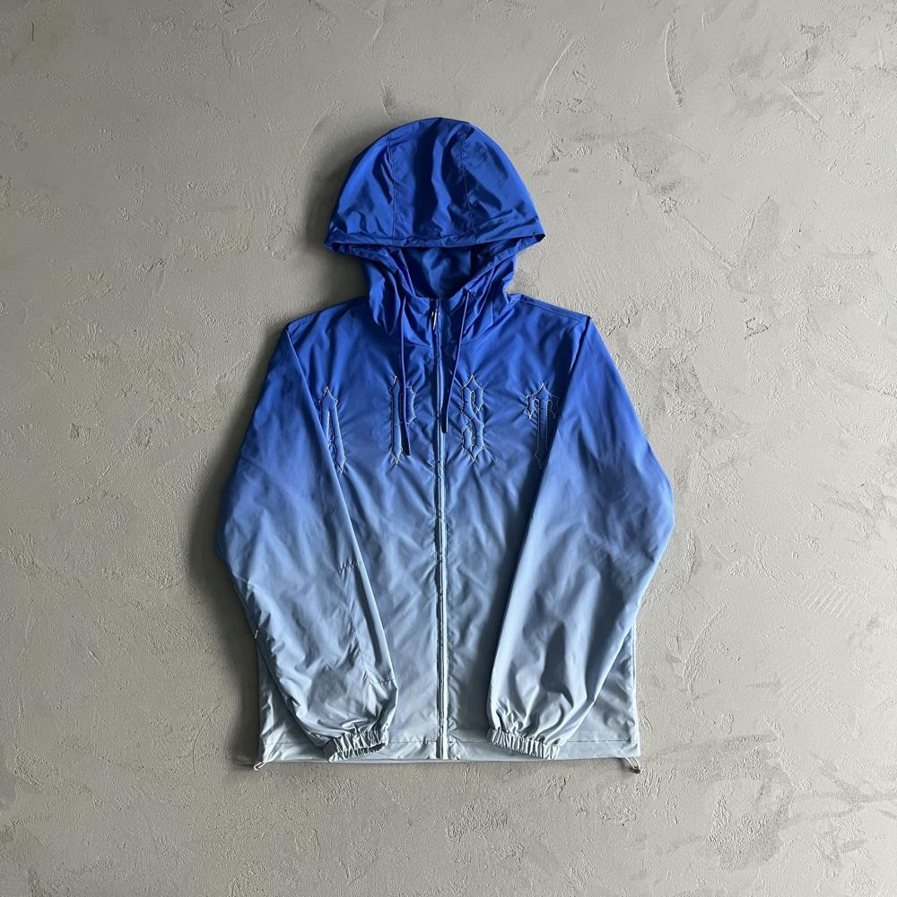 outline arch windbreaker-sky blue gradient
