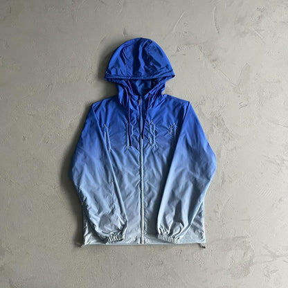 outline arch windbreaker-sky blue gradient