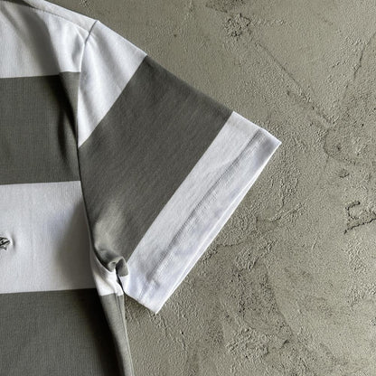 patchwork embroidered short sleeves