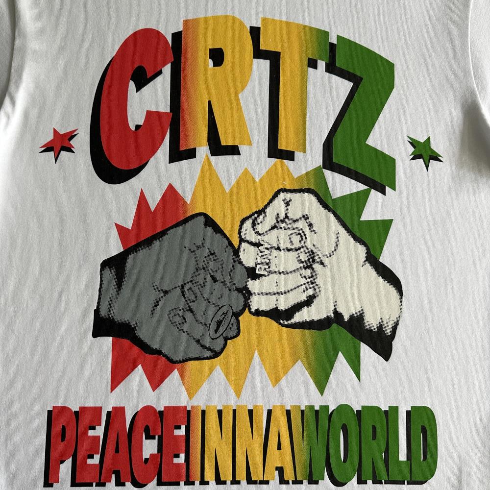peaceinnaworld tee-White