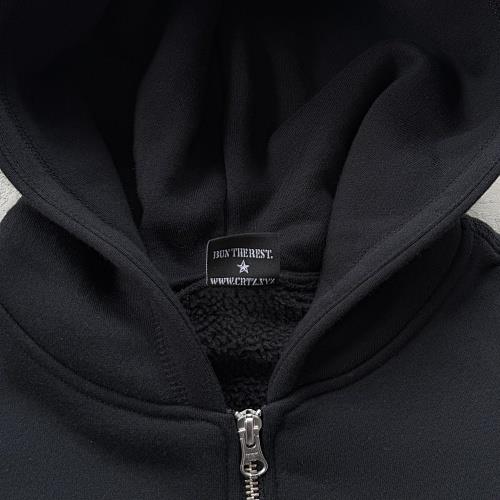 Corteiz tracksuit Arch Shield Zip set -Black