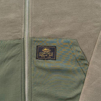 Guerillaz Ripstop Zip Hoodie -Olive
