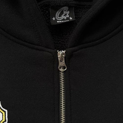 Corteiz tracksuit Arch Shield Zip set -Black