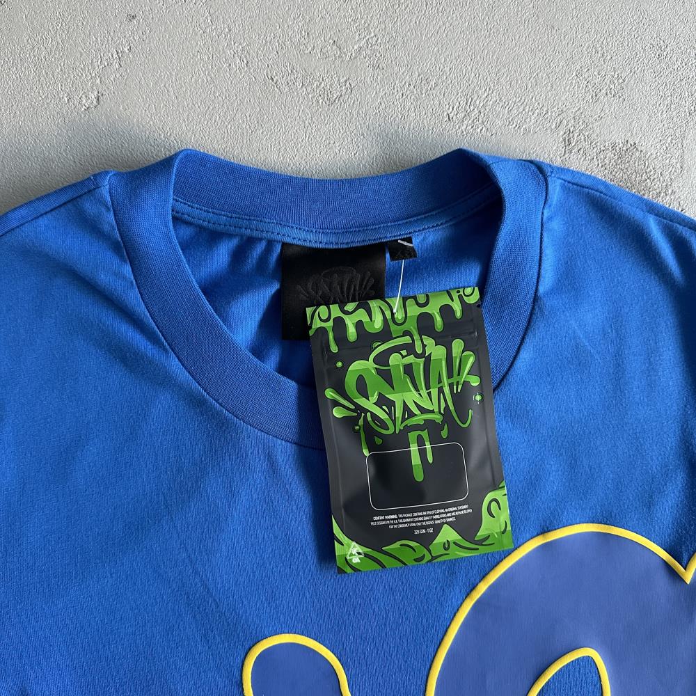 sy logo tee cobaltyellow blue