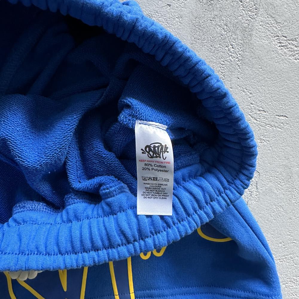 sy logo tee cobaltyellow blue