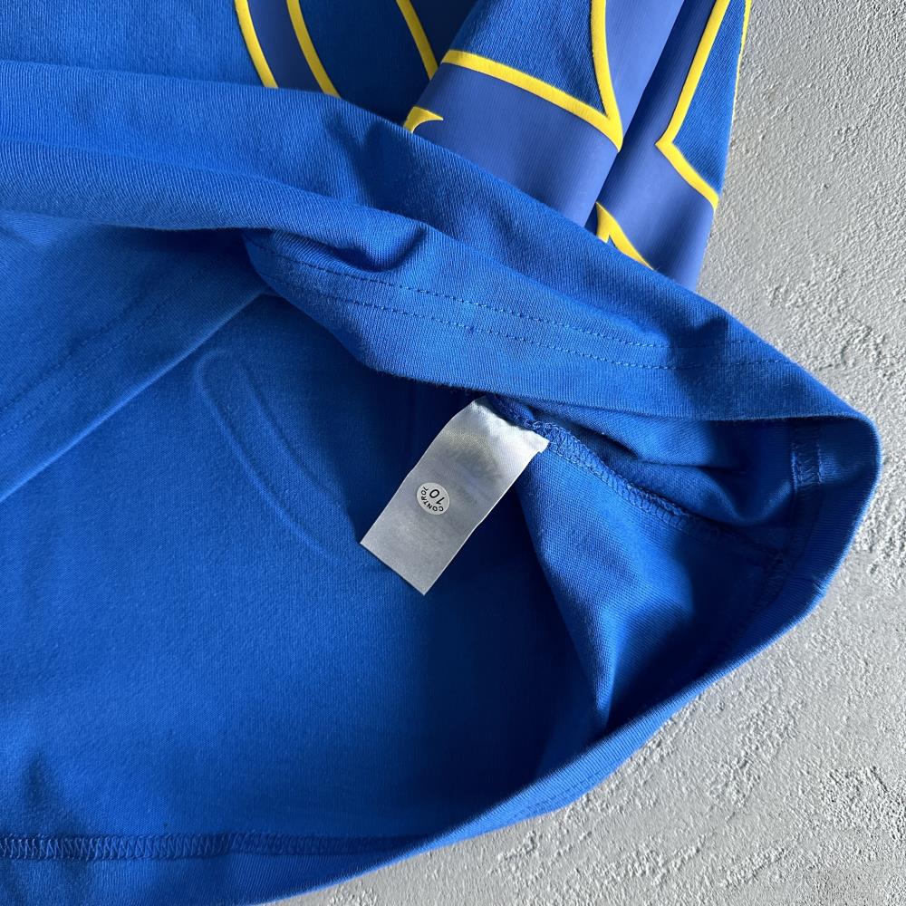 sy logo tee cobaltyellow blue