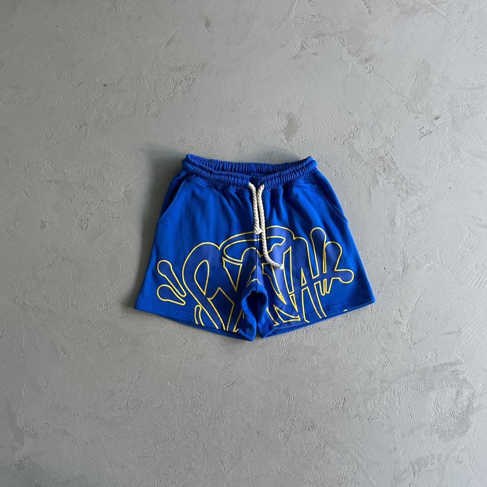 sy logo tee cobaltyellow blue