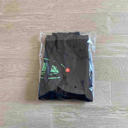 Corteiz Black Green Logo Cargo