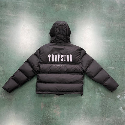 DECODED HOODED PUFFER 2.0 JACKET - BLACK