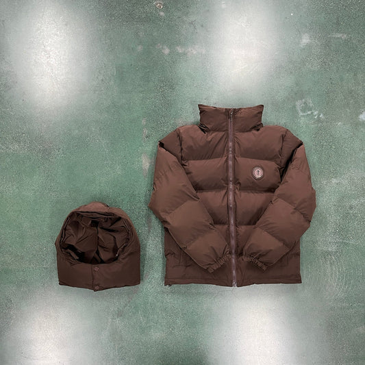 PUFFER JACKET-Brown