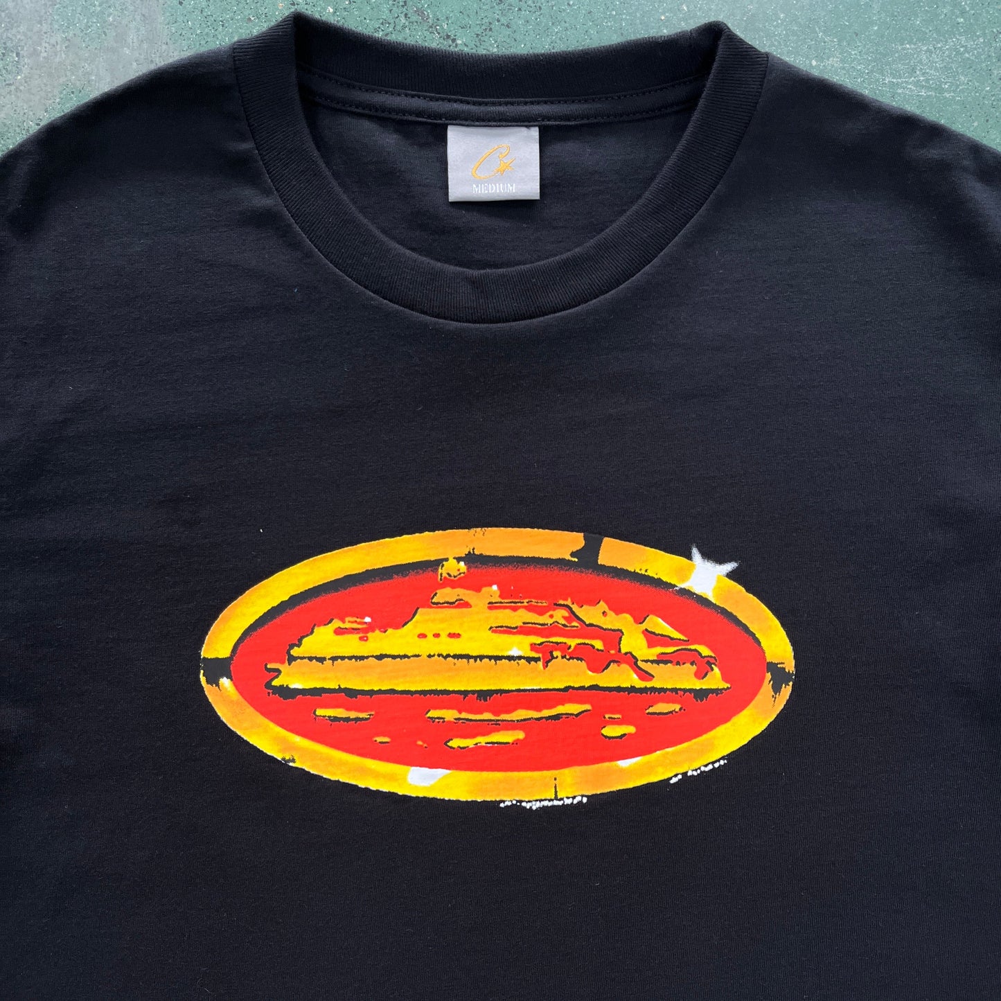 Red Graffiti Round Short Sleeve